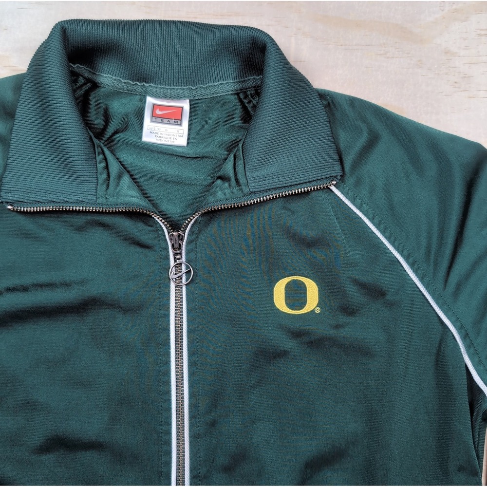 Nike Team Track Jacket Full Zip Youth L(12-14) Oregon Ducks Embroidered "O"